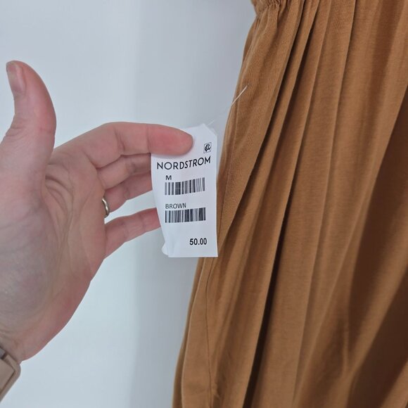 Stitchdrop womens size medium brown halter tie shoulder strap midi dress NWT - Picture 6 of 8